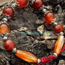 Red agate beads bracelet, 14 mm beads +12 MM4 +10 mm + long beads Tibetan silver, hand-woven. Red agate beads bracelet, 14 mm beads +12 MM4 +10 mm + long beads Tibetan silver, hand-woven.