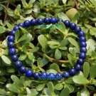Natural lapis lazuli, a blue bead bracelet gold sand. Rubber band strung 6 mm 32 Natural lapis lazuli, a blue bead bracelet gold sand. Rubber band strung 6 mm 32