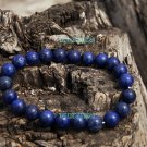 Natural lapis lazuli, a blue bead bracelet gold sand. Rubber band strung 8 mm 22