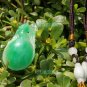 Double-sided hand-carved green jade bat (blessing in the eyes) Pendant 38 x22x14mm