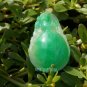 Double-sided hand-carved green jade bat (blessing in the eyes) Pendant 38 x22x14mm