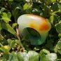 Color jade, saddle charm ring. Vintage ring about 20 x 11 x 5 mm.