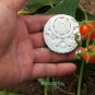 Handmade. Erlongxizhu white jade amulet, Tai Chi Bagua map, necklaces, pendants