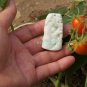 Natural white jade pendant. The magpie is in bamboo, the lucky necklace