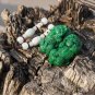 Full of green jade, hand-carved pairs of brave, pendant necklace, couple models (two prices)