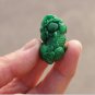 Green jade , hand-carved brave, pendant necklace , 36x17x11mm