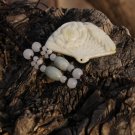 Natural white floating yellow jade pendant , hand-carved ( fan ) Peony Phoenix . Necklace Pendant Natural white floating yellow jade pendant , hand-carved ( fan ) Peony Phoenix . Necklace Pendant