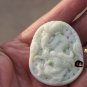 Carved natural jade pendant dragon. 44 x36x8mm necklace pendant