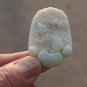 Hand-carved natural jade pendant, fortune mouse (wealth). Necklace pendant