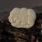 Hand-carved natural jade pendant, ( auspicious lock ) . Necklace Pendant 34x48x7mm