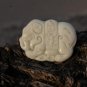 Hand-carved natural jade pendant, ( auspicious lock ) . Necklace Pendant 34x48x7mm