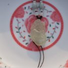 Hand-carved natural white jade pendants, amulets ( Kirin ) . Necklace Pendant 42x22x8mm