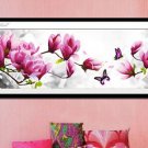 Magnolia (Magnolia red) cross-stitch finished painting the living room 121x41cm