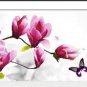 Magnolia (Magnolia red) cross-stitch finished painting the living room 121x41cm