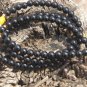 Tibetan Buddhist prayer beads , natural obsidian beads 5 mm x130 . Necklace