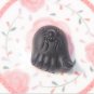 Natural obsidian pendant hand-carved. Feet spider (contented people). Lucky necklace pendant.