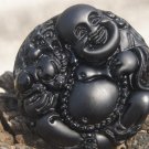 Natural obsidian pendant hand-carved. (Buddha play brave) .. lucky necklace pendant 47x15mm Natural obsidian pendant hand-carved. (Buddha play brave) .. lucky necklace pendant 47x15mm