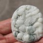 Hand-carved natural white votes purple jade Pegasus. Necklace Pendant 50x44 × 8mm