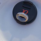 Natural gray landscape agate Manual sculpture ring (Canon) 18-20 mm