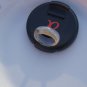 Natural gray landscape agate Manual sculpture ring (Canon) 18-20 mm