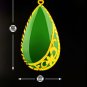 The golden jade inlaid type water charm necklace pendant (jade)