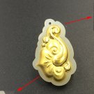 Gold inlaid jade ruyi pendant (horse) lucky necklace and pendant