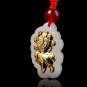 Goldfish gold inlaid jade pendant year after year (more than) lucky necklace and pendant