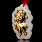 Goldfish gold inlaid jade pendant year after year (more than) lucky necklace and pendant