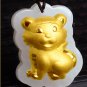 Gold inlaid jade amulet zodiac necklace and pendant (cartoon tiger)