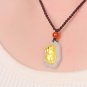 Gold inlaid jade amulet constellation necklace and pendant (sheep) cartoon