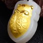 Gold inlaid jade lucky pendant Golden cicada (blockbuster). Necklace pendant.