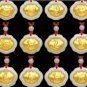 Gold inlaid jade (talisman) ChangMingSuo necklace pendant (tiger)