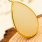 Gold inlaid jade white water droplets phoenix (talisman) necklace pendant (paragraph 2)