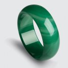 Excellent natural green agate, hand-carved wide bracelet. Beautiful women's favorite
