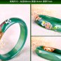 National wind green peacock flower bracelets agate coloured drawing or pattern. Women love