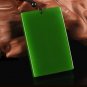 Bright green jade Talismans (safe). Lucky pendant necklace