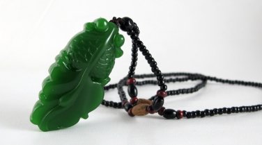 jasper For more than hand-carved goldfish (years). Auspicious necklace pendant.