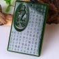 Manual sculpture Jasper jackfruit heart sutra guanyin bodhisattva (charm). Necklace pendant