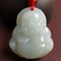 Manual hotan white jade carving Wek-jin "(charm) to Buddha. Necklace pendant