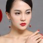 Gold plated alloy onyx sexy allergy stud earrings. The choice of beautiful lady