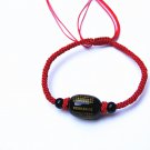 Bracelet with pure manual weaving carved black/red agate jackfruit heart sutra bracelet. Bracelet with pure manual weaving carved black/red agate jackfruit heart sutra bracelet.