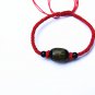 Bracelet with pure manual weaving carved black/red agate jackfruit heart sutra bracelet.