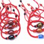 Bracelet with pure manual weaving carved black/red agate jackfruit heart sutra bracelet.