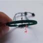 Hand catenary, pure manual weaving Dark green, flat knot bracelet