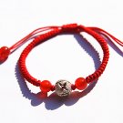Manual red king kong "" 925 silver bead lucky bracelet Manual red king kong "" 925 silver bead lucky bracelet