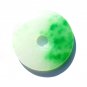 Floating emerald green peace buckle. Pendant. Good luck pendant.