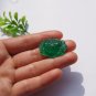 Manual sculpture pendant green Natural agate white lotus (lotus) lucky necklace pendant
