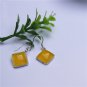 925 sterling silver inlaid yellow agate sexy eardrop restoring ancient ways/stud earrings