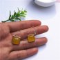 925 sterling silver inlaid yellow agate sexy eardrop restoring ancient ways/stud earrings