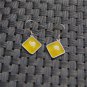 925 sterling silver inlaid yellow agate sexy eardrop restoring ancient ways/stud earrings